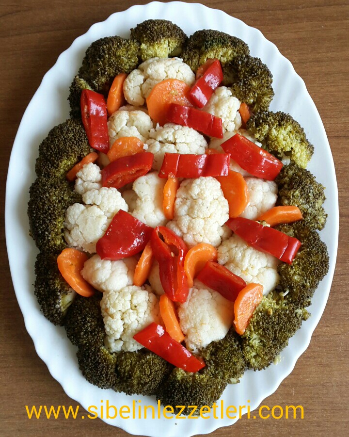 Brokoli ve Karnabahar Havuç  Salatası